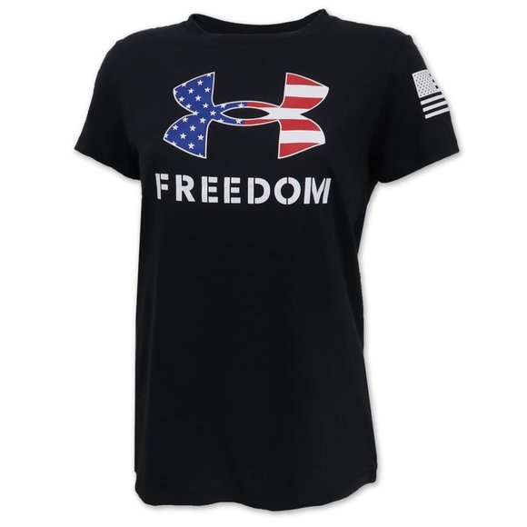 Under Armour Tops - Under Armour Freedom T-Shirt (Black)